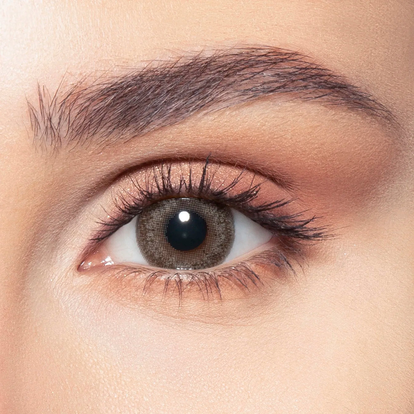 Ash Brown after — On Dark Brown Eyes