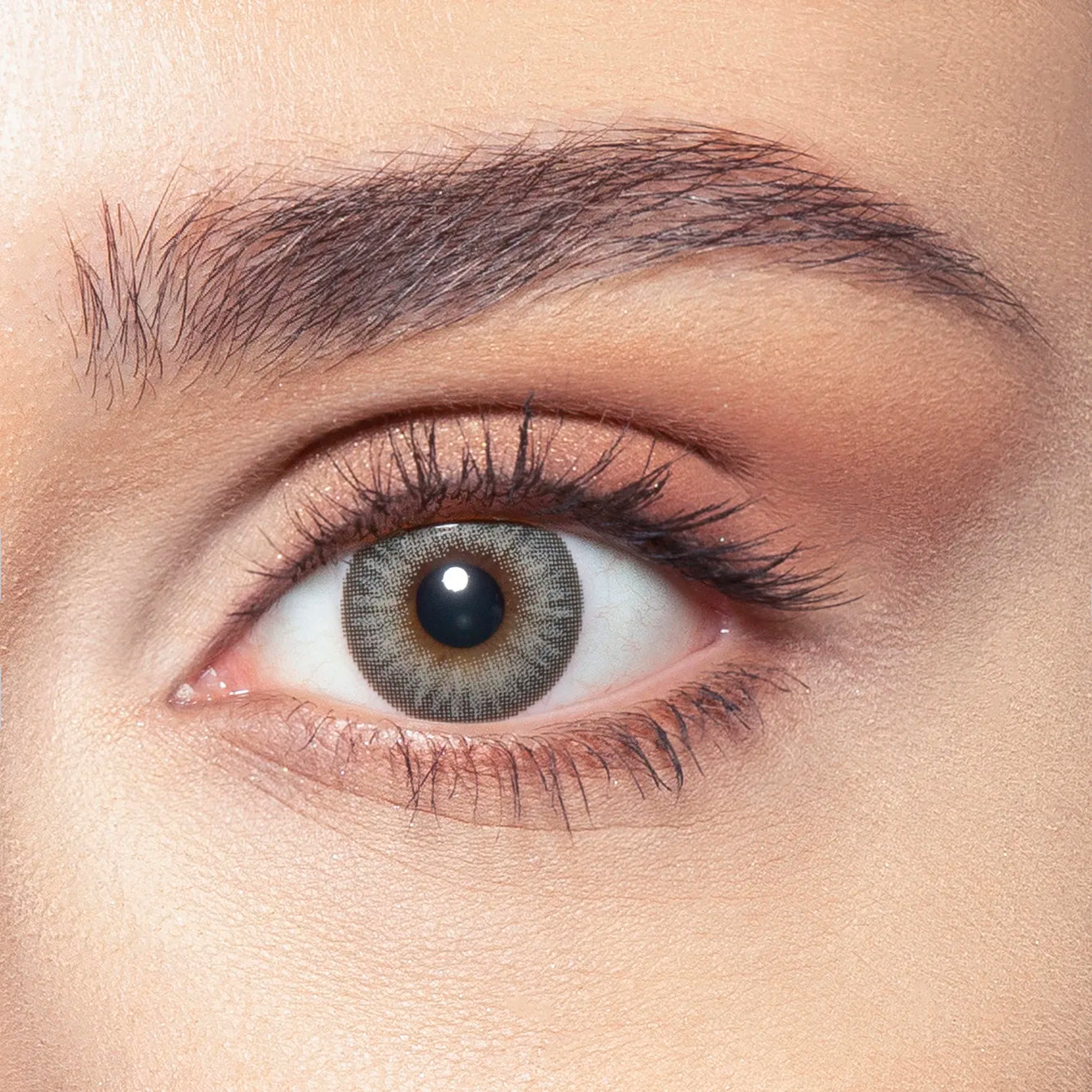 Platinum Gray after — On Hazel Eyes