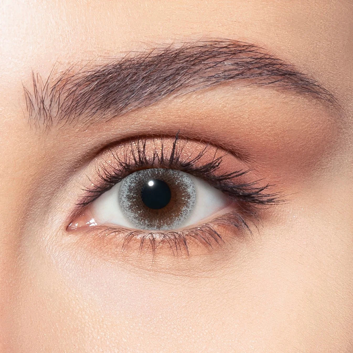 Silent Gray after — On Dark Brown Eyes